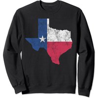Distressed Vintage Texas State Flag Sweatshirt for Unisex