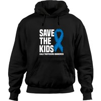 Hoodie Save Our Children Ruban Bleu Stop Trafic d'Enfants