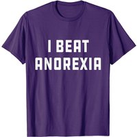 T-shirt I Beat Anorexia pour hommes - Noir