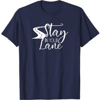 T-Shirt Stay In Your Lane pour hommes en noir — T-shirts pour hommes