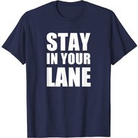 T-shirt Stay In Your Lane pour hommes en noir — T-shirts pour hommes