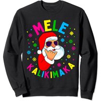Mele Kalikimaka Noël Santa Claus Shaka Hawaii Sweatshirt — Sweats à capuche pour hommes