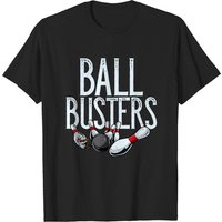 T-shirt assorti pour couples Ball Busters Bowling pour hommes — T-shirts pour hommes