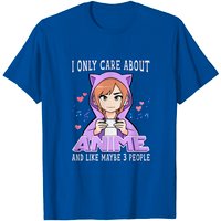 T-shirt Anime Girl Je ne me soucie que de l'anime et de 3 personnes — T-shirts pour hommes