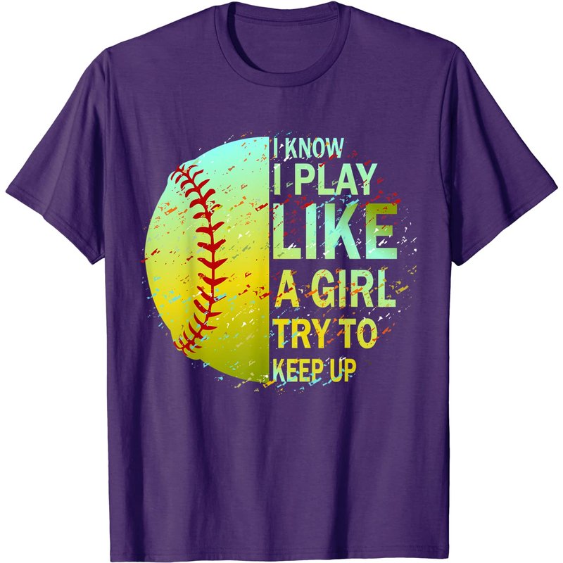 Softball T-Shirt for Men - Royal — Mens T Shirts
