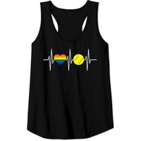 Softball Player LGBTQ Heart Tank Top for Men — Mens T Shirts