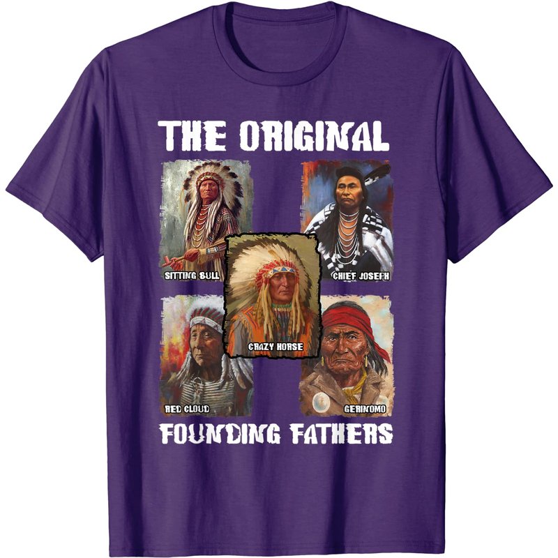 T-shirt Original Founding Fathers Amérindien pour Hommes