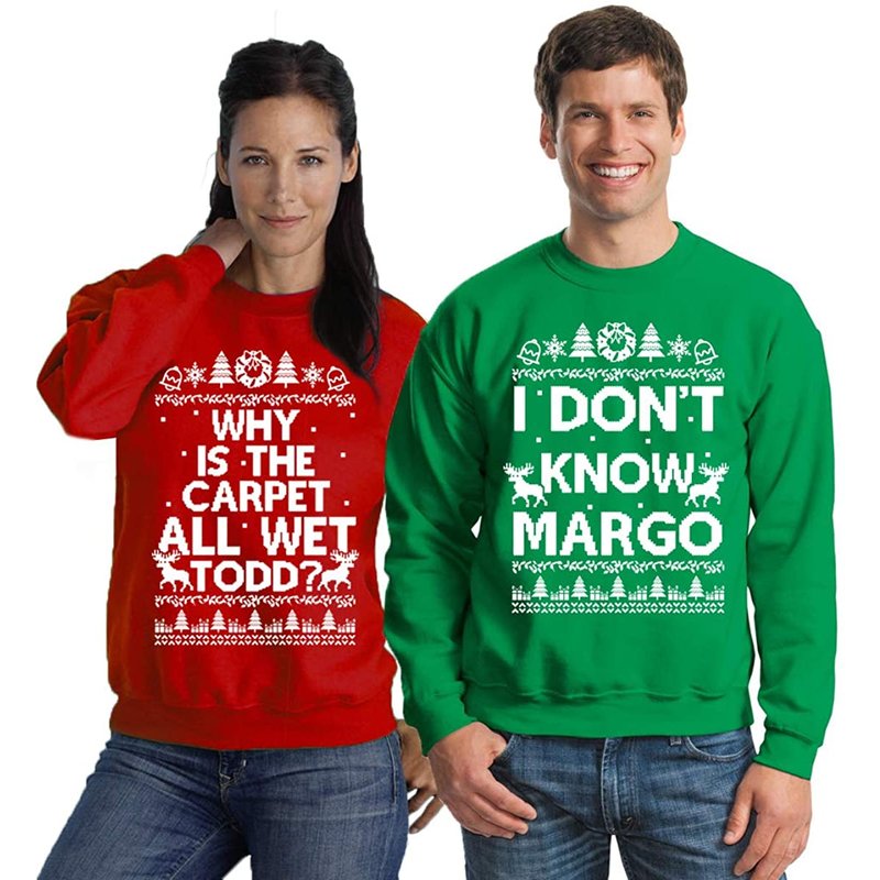 Pourquoi le tapis est-il tout wed Todd Je ne sais pas Margo Sweatshirt de Noël — Sweats à capuche pour hommes