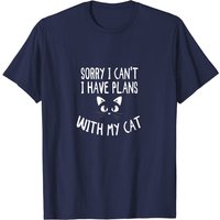 Désolé, je ne peux pas, j'ai des plans avec mon chat T-shirt de Noël pour hommes — T-shirts pour hommes