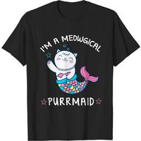 T-shirt pour hommes I'm A Meowgical Purrmaid Cute Mermaid Cat — T-shirts pour hommes