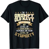 Grumpy Old Veteran Pride T-Shirt for Men