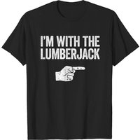 T-shirt Je suis avec le bûcheron pour hommes — T-shirts pour hommes