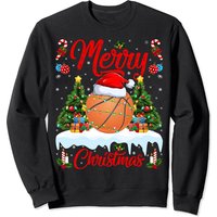 Sweatshirt de Noël pour amateur de basketball unisexe — Sweats à capuche pour hommes