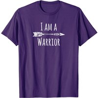 T-shirt I Am A Warrior With Arrow Survivor Strength Fighter Support — T-shirts pour hommes