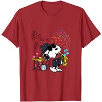 Snoopy Dog Saxophone T-Shirts for Men