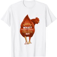 T-shirt Guess What? Chicken Butt! pour hommes en noir — T-shirts pour hommes