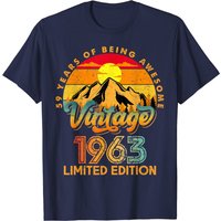 T-shirt Édition Limitée Vintage 1963 pour Hommes - 59e Anniversaire — T-shirts pour hommes