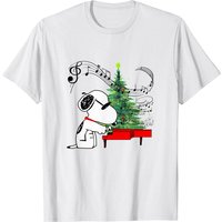 T-shirts de Noël Snoopy Dog Music pour hommes — T-shirts pour hommes