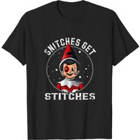 T-shirt de Noël Snitches Get Stitches pour hommes — T-shirts pour hommes