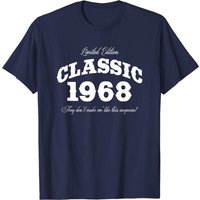 T-shirt d'anniversaire 52e avec voiture classique vintage 1968 pour hommes