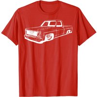 T-shirt graphique Vintage 73-87 Mini C10 Truck Slammed pour hommes — T-shirts pour hommes