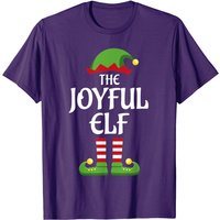 T-shirt de Noël assorti Joyful Elf pour hommes