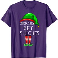 T-shirt de Noël Snitches Get Stitches pour hommes