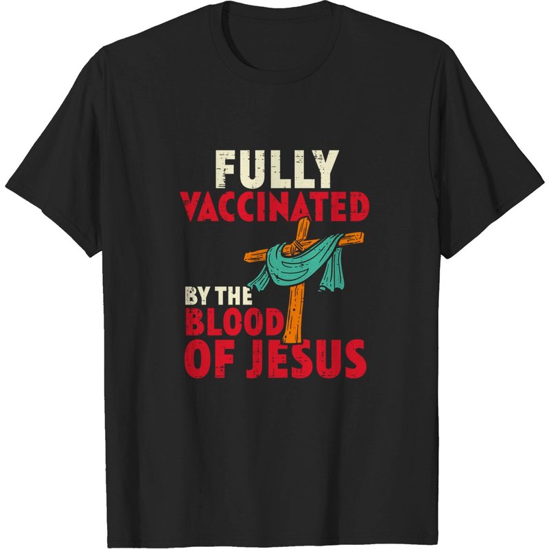 T-shirt pour hommes Fully Vaccinated By Blood Of Jesus — T-shirts pour hommes