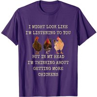 T-shirt My Head I'm Thinking About Getting More Chickens pour hommes