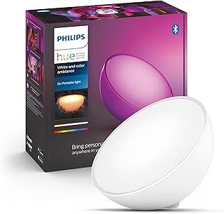 Lampe de bureau portable Philips Hue Go LED blanche et couleur