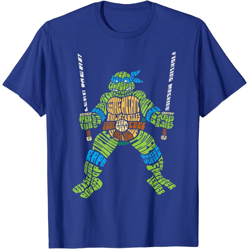 T-shirt graphique Leonardo des Tortues Ninja pour hommes