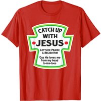 T-shirt chrétien amusant Catch Up With Jesus pour hommes — T-shirts pour hommes