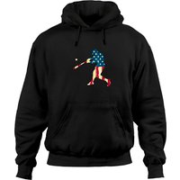 Haut à capuchon baseball avec drapeau américain — Sweats à capuche pour hommes