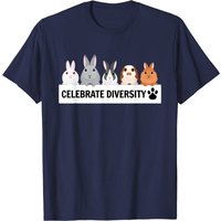 T-shirt Célébrons la diversité avec un lapin pour hommes — T-shirts pour hommes