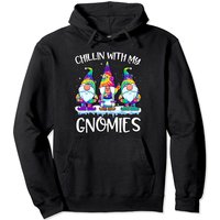 Hoodie à Capuche Tie Dye Gnome de Noël Peace
