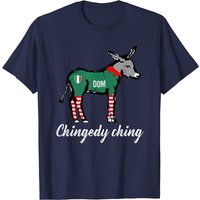 T-shirt Chingedy Ching Donkey de Noël Italien pour Hommes