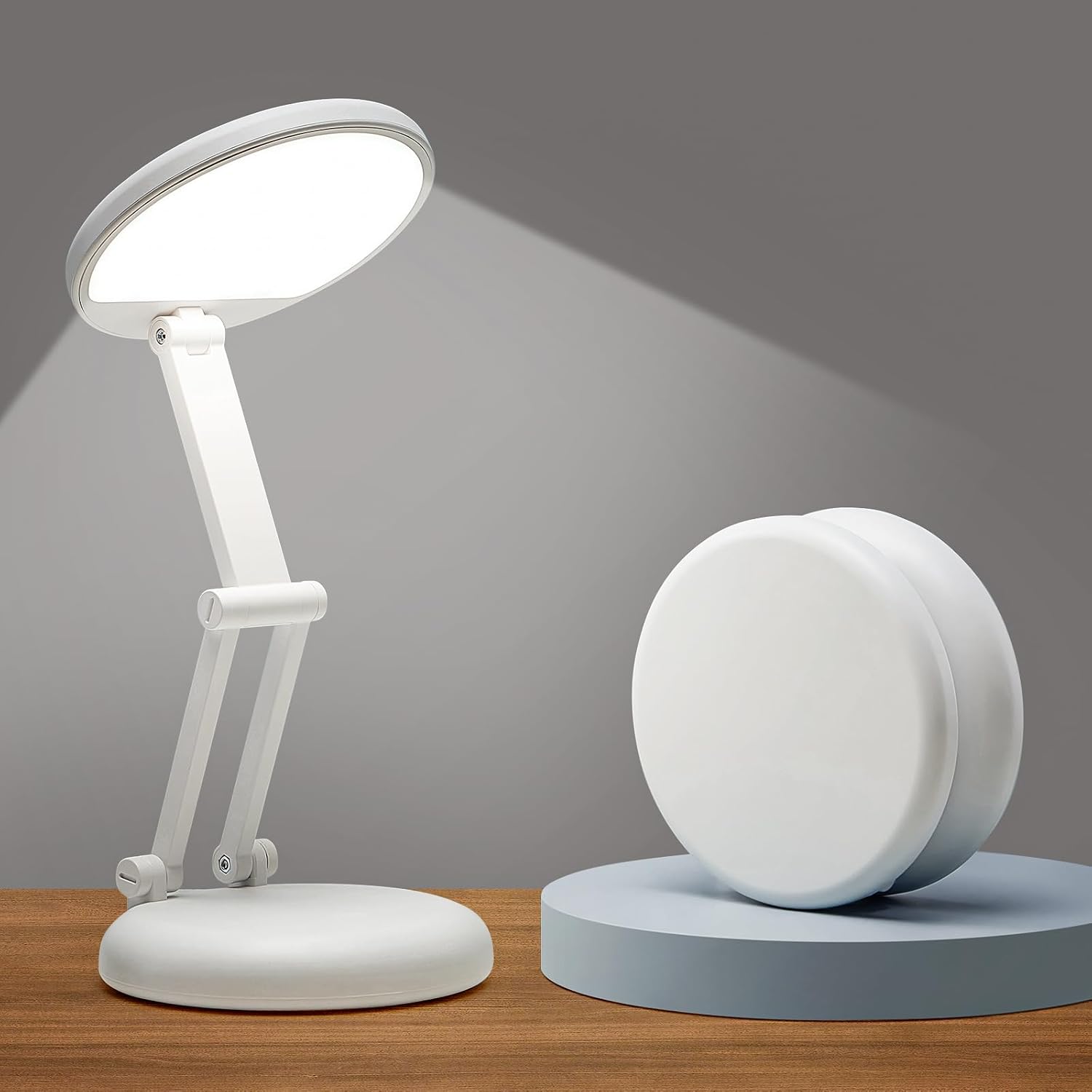 PIKOY Cordless Rechargeable LED Desk Lamp with 10 Brightness Levels — Led Desk Lamp
