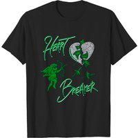 T-shirt Dripping Heart assorti aux Sneakers 3 Pine Green pour hommes — T-shirts pour hommes