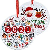 2021 Christmas Tree Ceramic Ornament — Ornaments