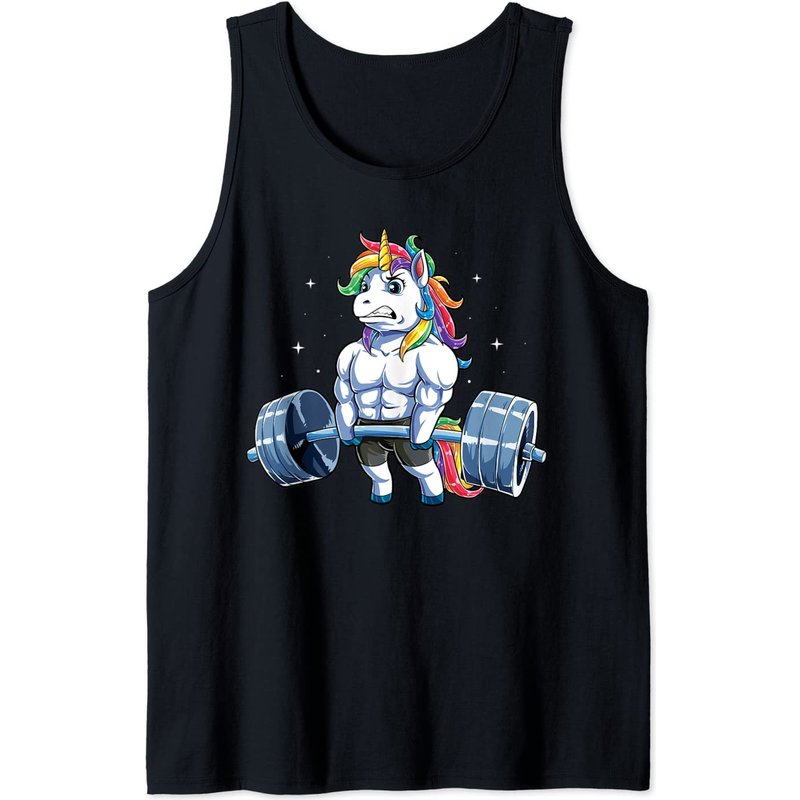 T-shirt Unicorn Weightlifting pour hommes pour le gym et le fitness