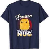 T-shirt amusant au poulet nuggets de restauration rapide pour hommes