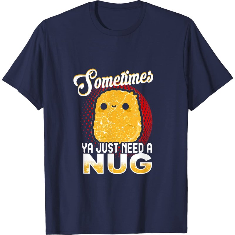 T-shirt amusant au poulet nuggets de restauration rapide pour hommes — T-shirts pour hommes