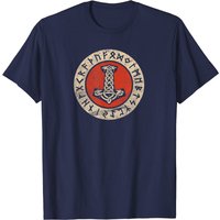 T-shirt Runes de Protection Marteau de Thor Mjolnir Mythologie Nordique