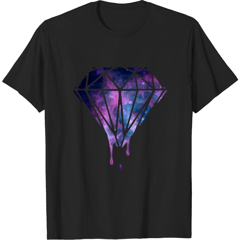 Diamond Drip T Shirt for Men - Black — Mens T Shirts