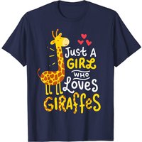 Giraffe Just A Girl Who Loves Giraffes T-Shirt for Men — Mens T Shirts