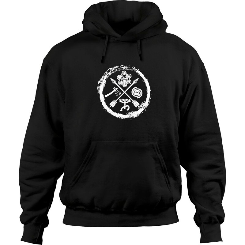 Haut Sun Taino pour Unisexe en Noir — Sweats à capuche pour hommes