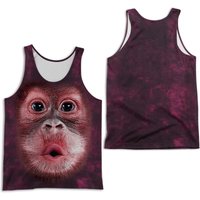 Débardeurs Imprimés 3D Funny Monkey pour Unisexe — T-shirts pour hommes