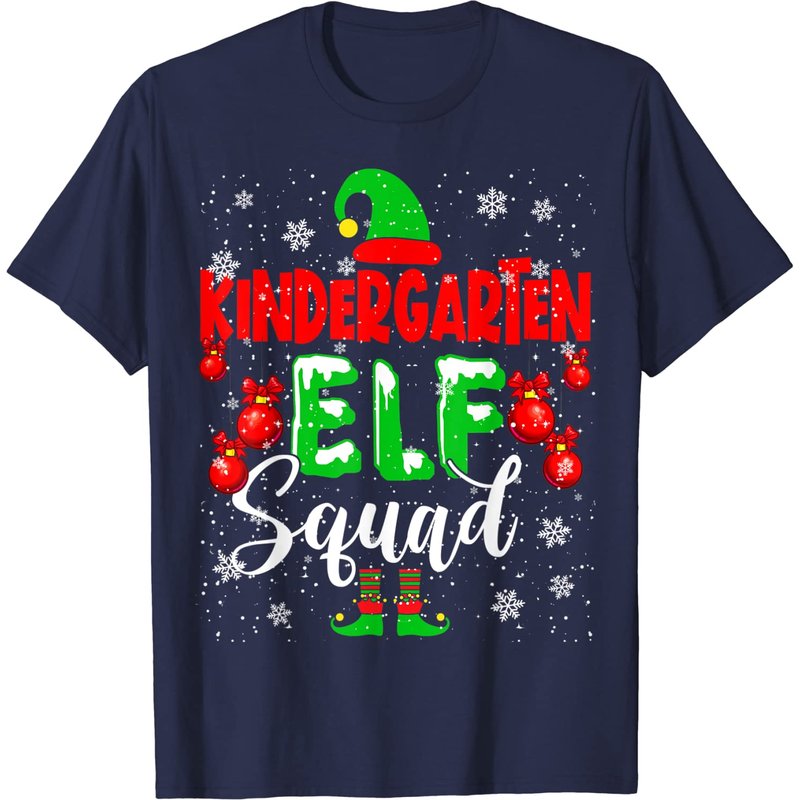 T-shirt Enseignant Elfe de Noël Équipe Maternelle pour Hommes — T-shirts pour hommes