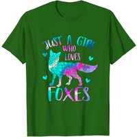 Juste une fille qui aime les renards T-shirt galaxie aquarelle pour hommes — T-shirts pour hommes