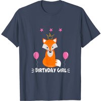 T-shirt pour hommes Fox d'anniversaire pour filles